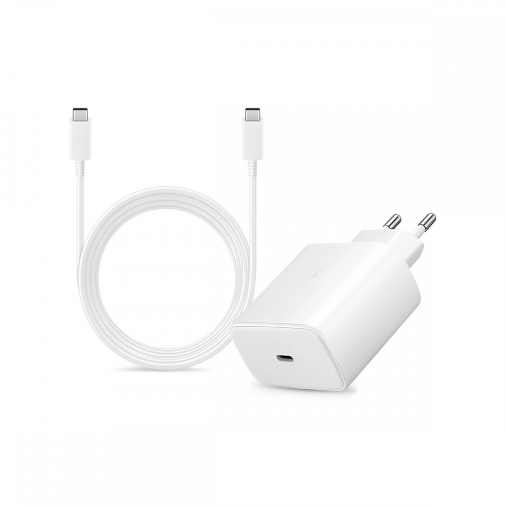 [parent_category] -  - Оригинално Бързо Зарядно Samsung PD Power Adapter 45W с кабел Type C White