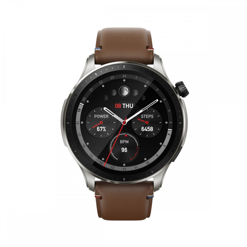 Смарт часовници и гривни - Amazfit GTR 4 Vintage Brown Leather