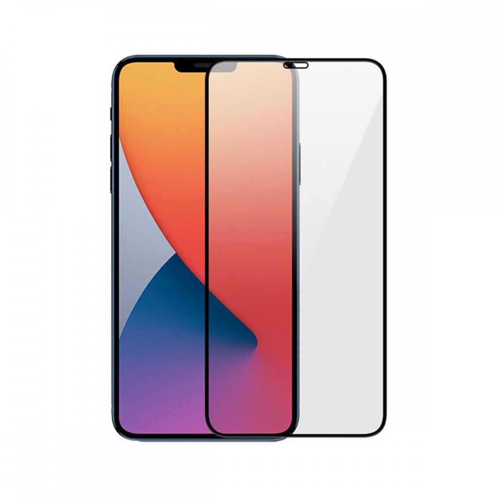 Стъклени протектори - Стъклен протектор Apple iPhone 12/12 Pro 3D Full Cover Black