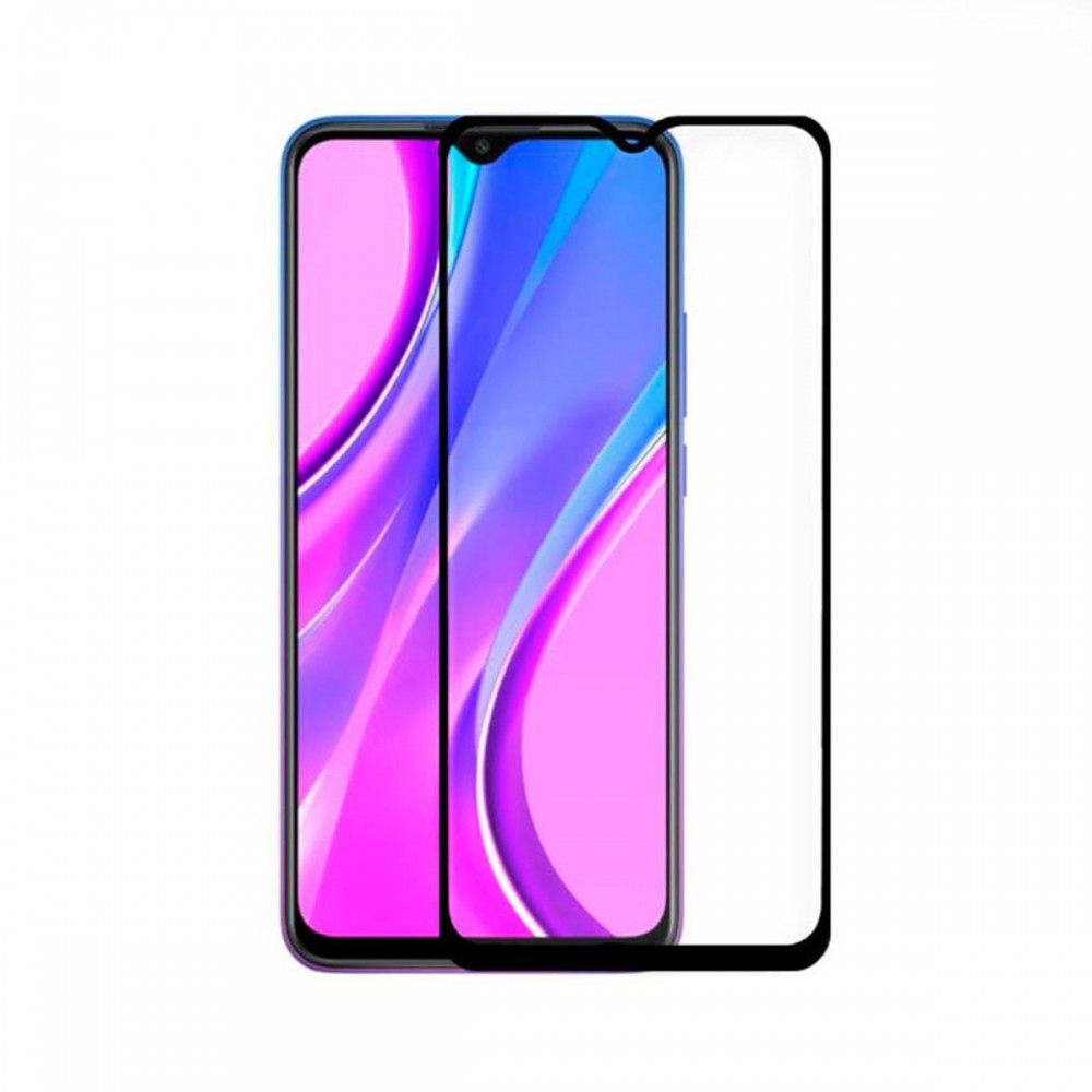 Стъклени протектори - Стъклен протектор с рамка Xiaomi Redmi 9