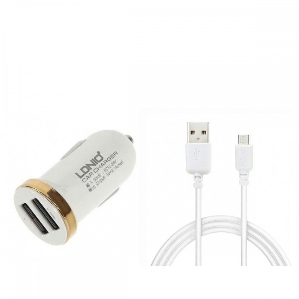 Зарядни устройствa - Зарядно за автомобил LDNIO DL-C22 12V