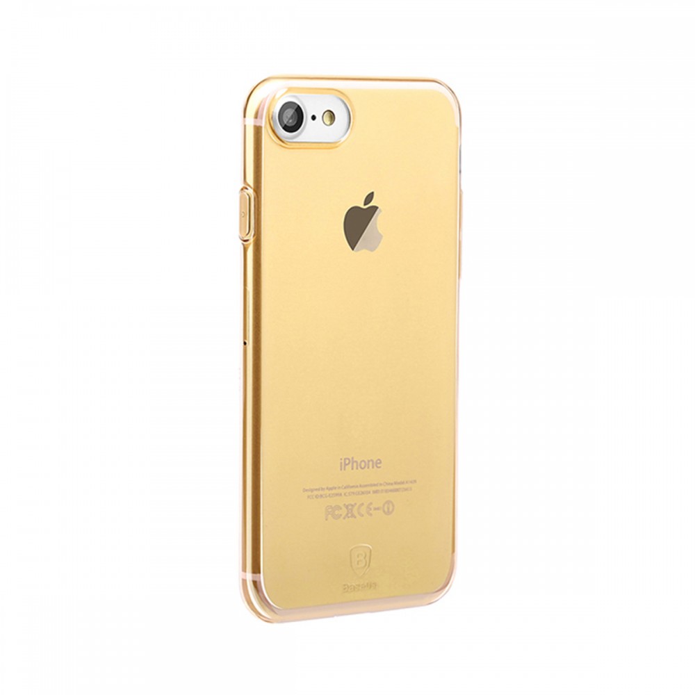Калъфи - Калъф Apple iPhone 7/8 Baseus Simple Clear Gold