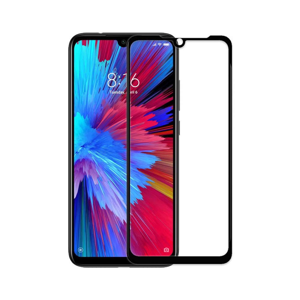Стъклени протектори - Стъклен протектор с рамка Xiaomi Redmi Note 7