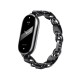 Каишки за Смарт часовници - Каишка Chain Strap за Xiaomi Mi Band 8, Black