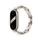 Каишки за Смарт часовници - Каишка Chain Strap за Xiaomi Mi Band 8, White