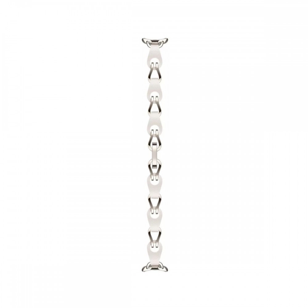 Каишки за Смарт часовници - Каишка Chain Strap за Xiaomi Mi Band 8, White