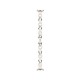 Каишки за Смарт часовници - Каишка Chain Strap за Xiaomi Mi Band 8, White