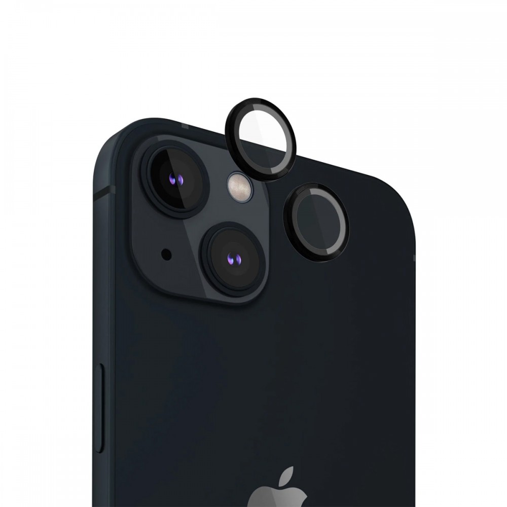 Стъклени протектори - Стъклен протектор за камера за Apple iPhone 15 /15 Plus Black