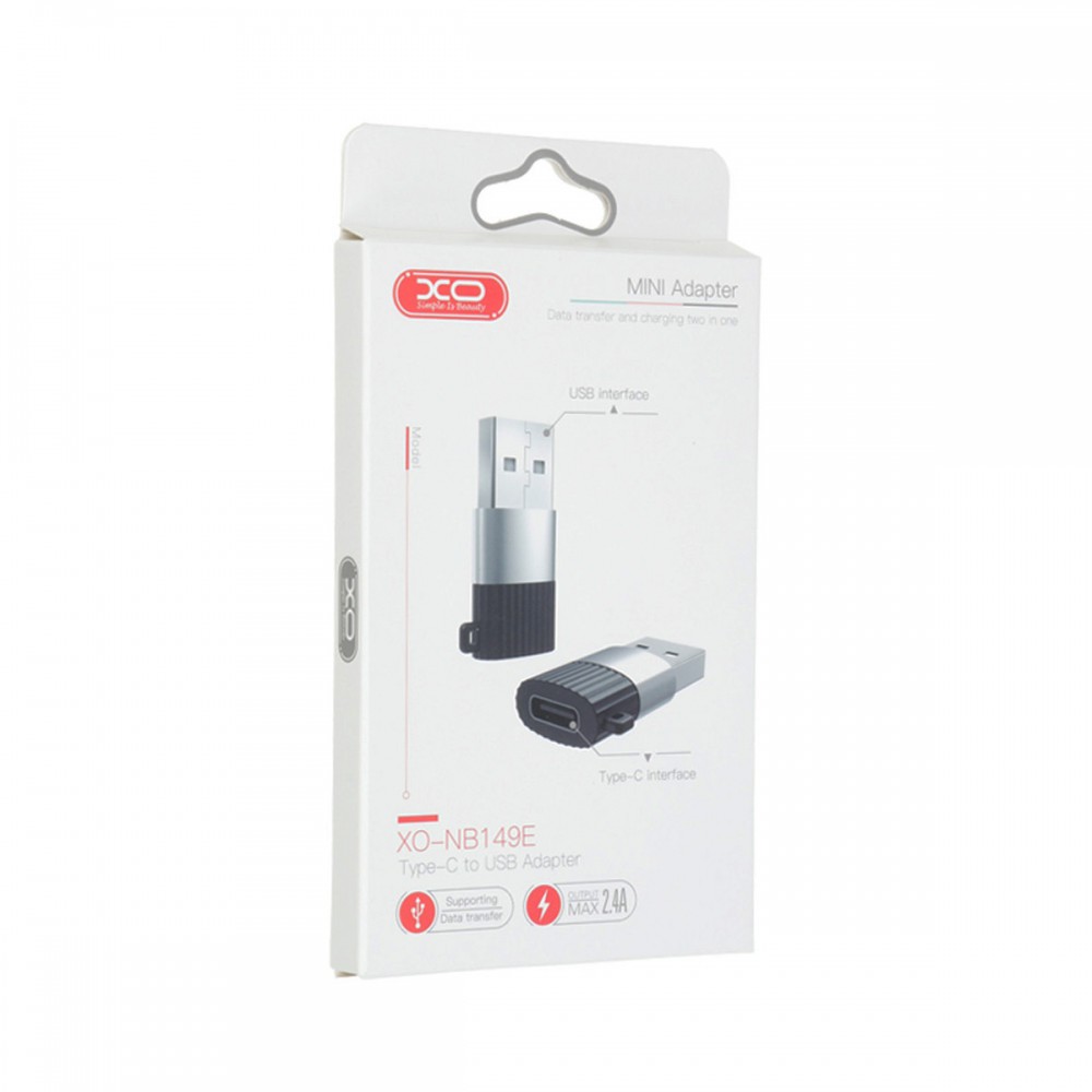 Аксесоари - Переходник XO NB149E Type-C to USB 2.0 Black