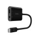 USB кабели - Зарядно адаптер Belkin RockStar 3.5mm USB-C
