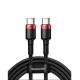 USB кабели - Кабел Baseus Cafule CATKLF-AL91, USB-C to USB-C, 100W