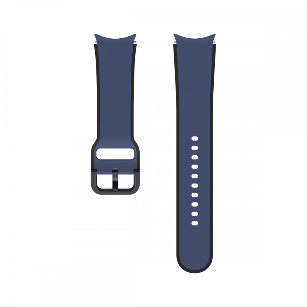 Каишки за Смарт часовници - Силиконова каишка Samsung Two-Tone Sport Band за Galaxy Watch 5 20мм Blue
