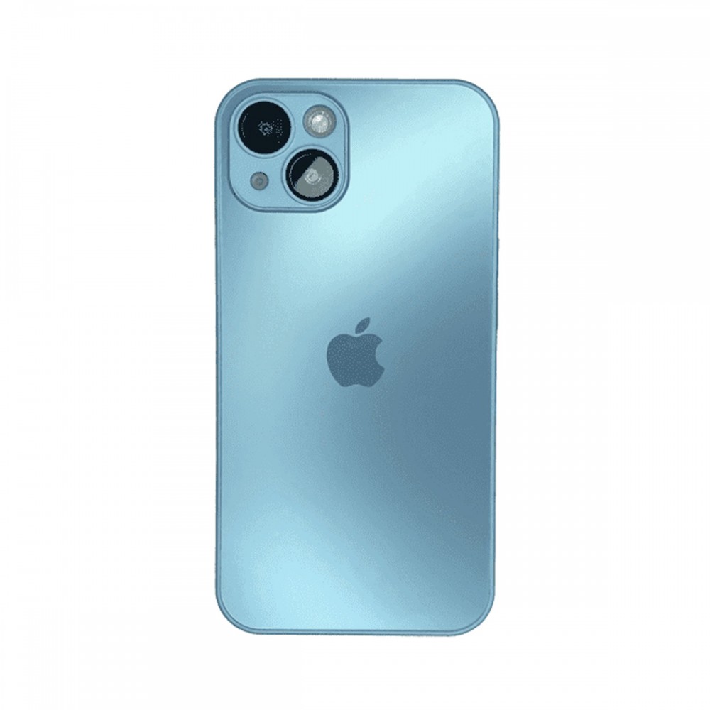 Калъфи - Калъф Glass Case за Apple iPhone 14 Sierra Blue
