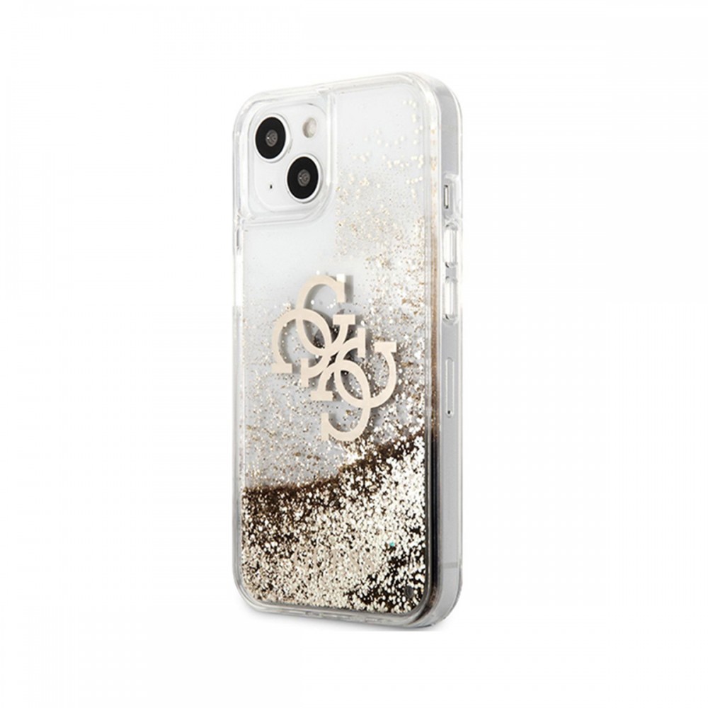 Калъфи - Калъф Guess Liquid Glitter Case за Apple iPhone 13 Pro Silver