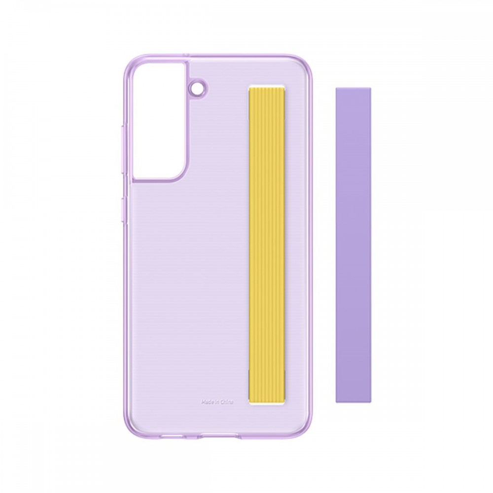 Калъфи - Калъф Оригинал Samsung Galaxy S21 FE EF-XG990CVE Slim Strap Cover Violet