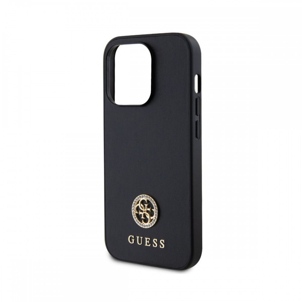 Калъфи - Калъф Guess Hardcase Strass Metal Logo за Apple iPhone 15 Pro Max