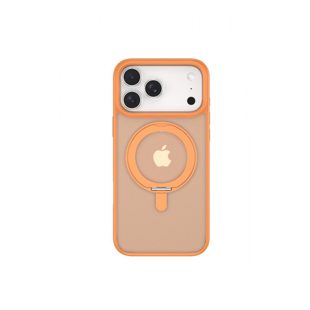 [parent_category] -  - Калъф DEVIA iPhone17 Pro Max Eleguard Series Magnetic Shockproof 360°Rotating Stand Case orange