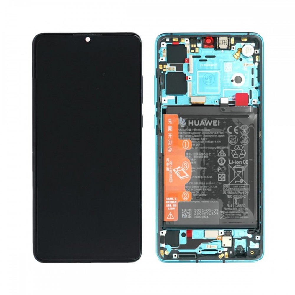 Дисплей - Оригинален дисплей за Huawei P30 Blue